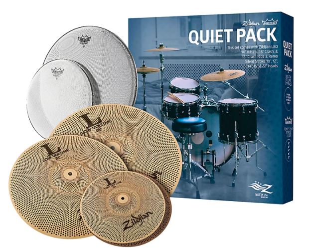Zildjian LV468RH Low Volume Quiet Pack w/ Remo Silent Stroke