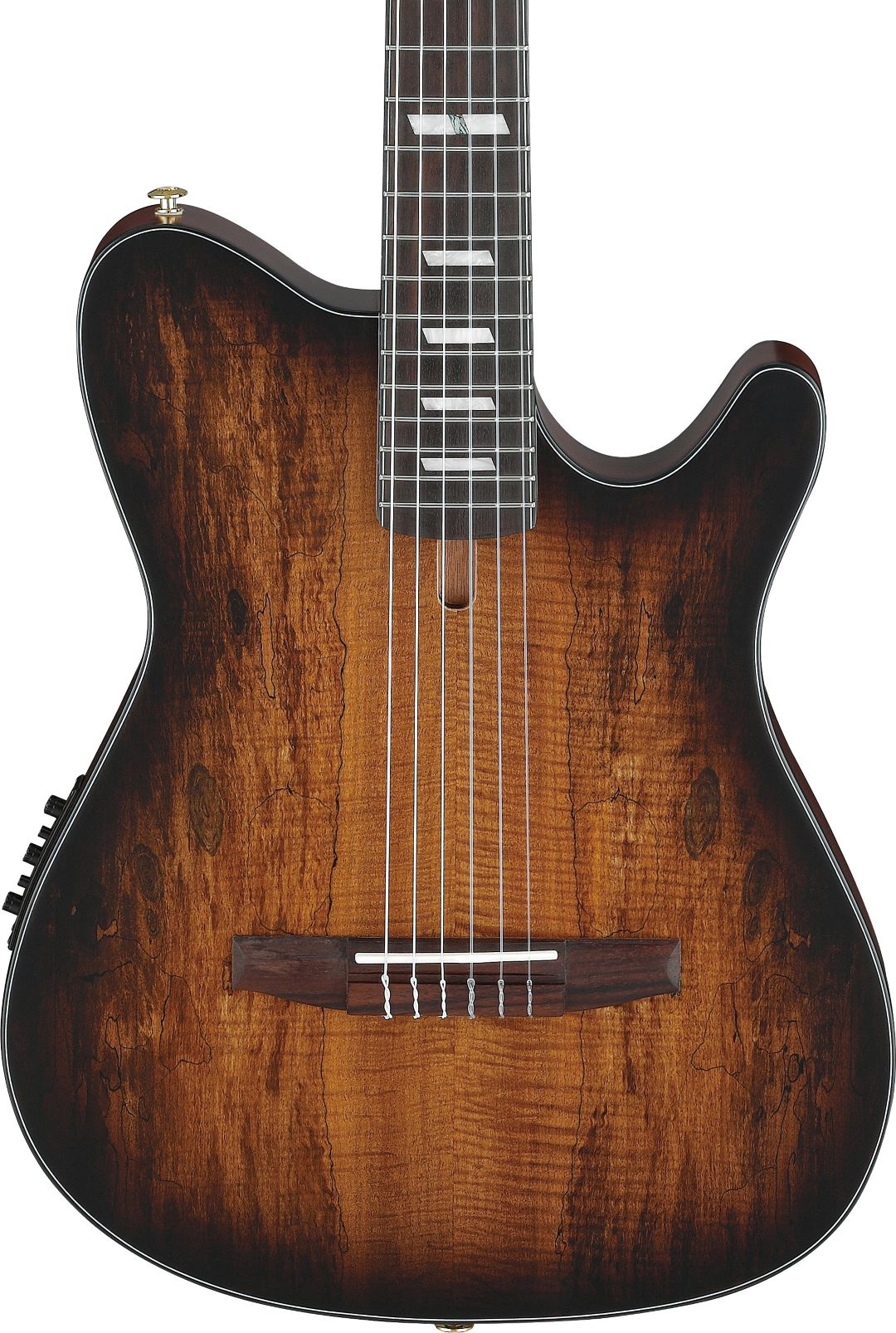 ibanez tobacco burst FRH20SMN Acoustic Electric Guitar - The critical eye will appreciate the attention to detail poured into these instruments like the smoothness of the fretboard and the skill applied to the fretwork Open Box Ibanez Artcore Vintage