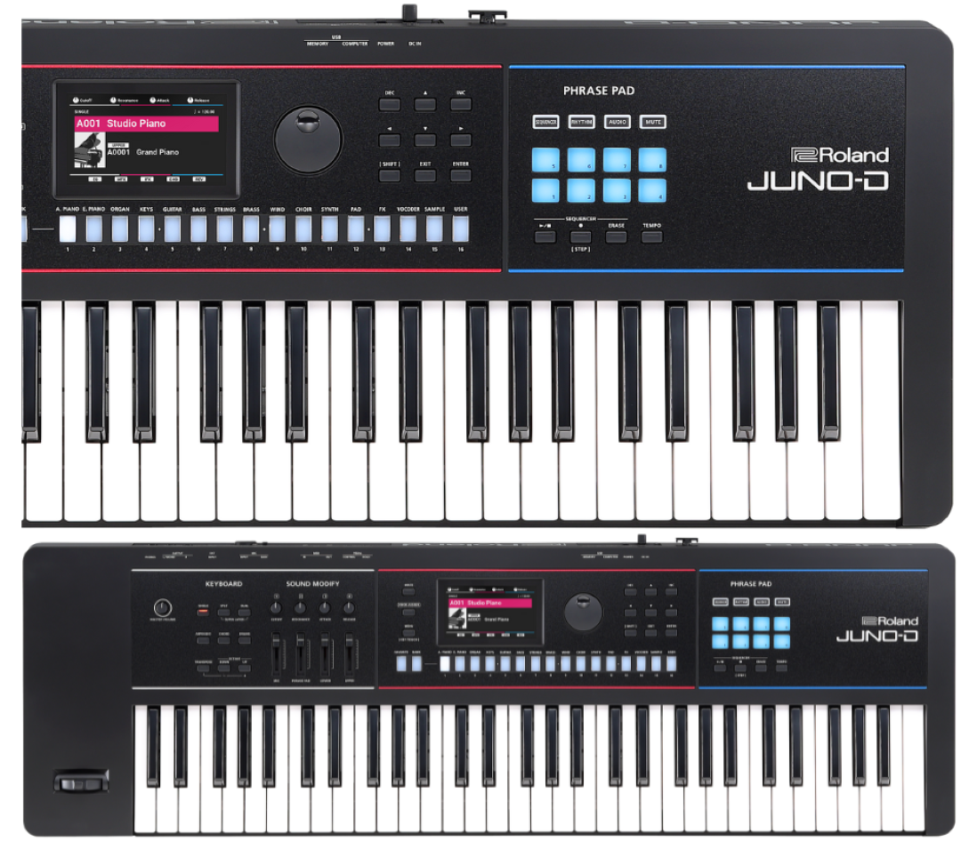 Roland JUNO-D6 Keyboard Synthesizer - 61 Keys With Velocity Roland JUNO-D6 Keyboard Synthesizer - 61 Keys With Velocity