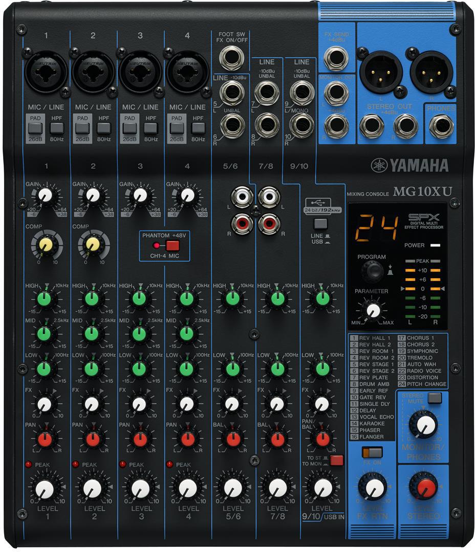 Yamaha MG10XU 10 Channel Mixer with Effects and USB – George's Music