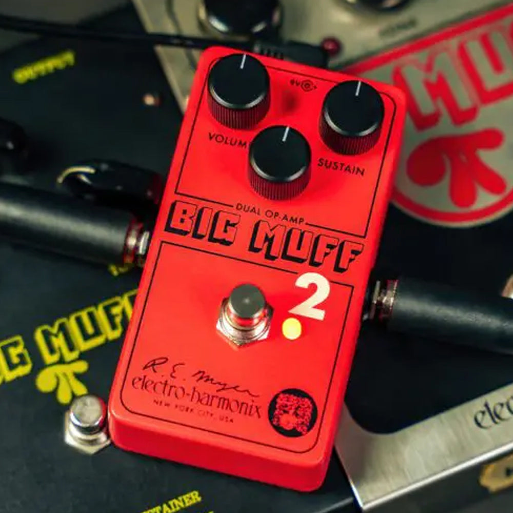 Red Big Muff 2 effects pedal by Electro-Harmonix