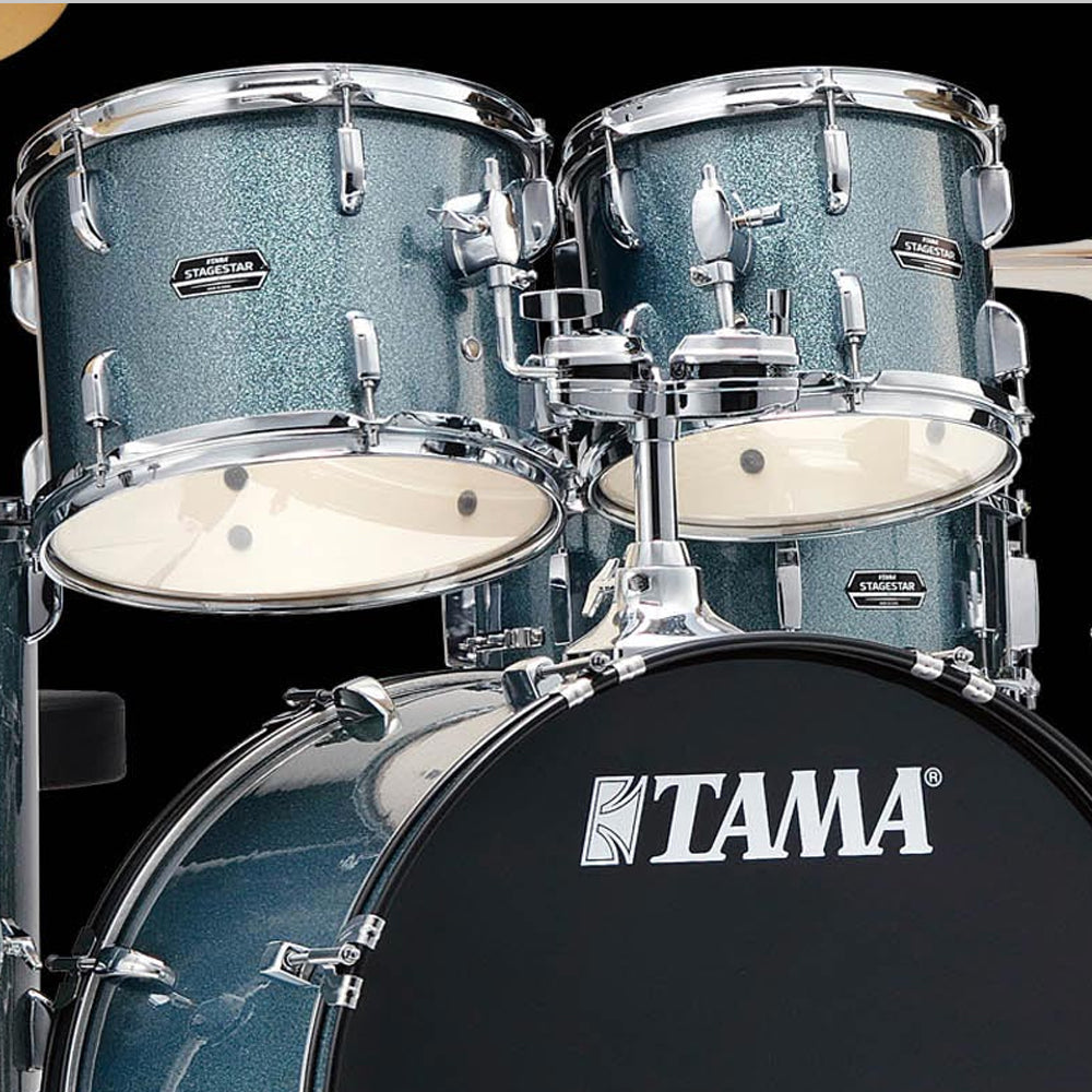 TAMA drum kit showing 2 toms and the bass drum