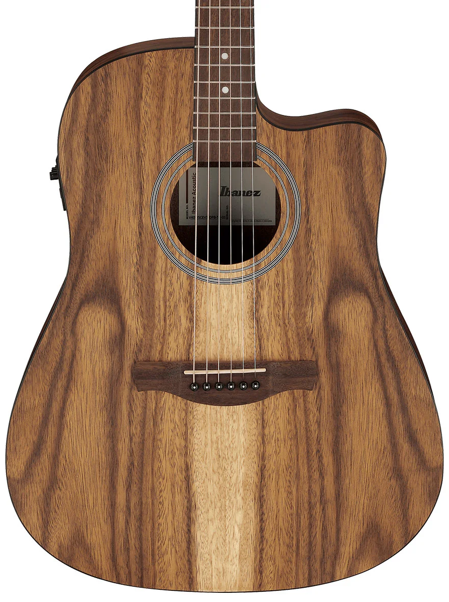 Ibanez V40WSCEOPB Acoustic Electric Guitar - Open Pore Natural-Front of body