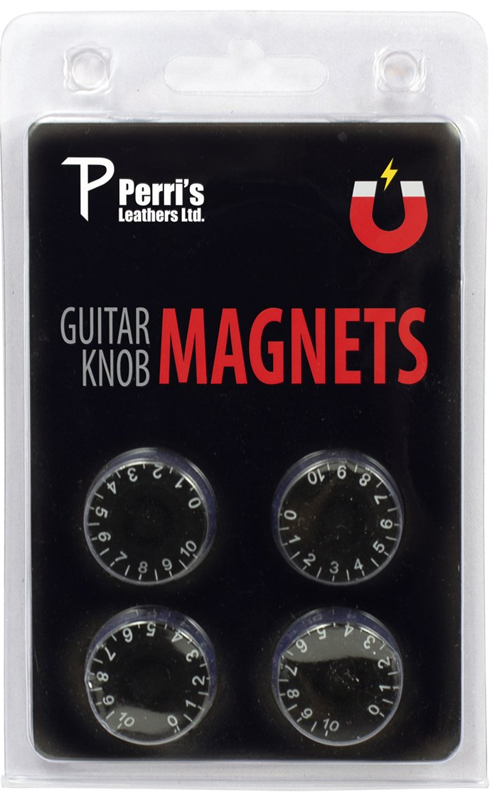Perri GNM-03 Guitar Knob Magnet Black [pack of 4]