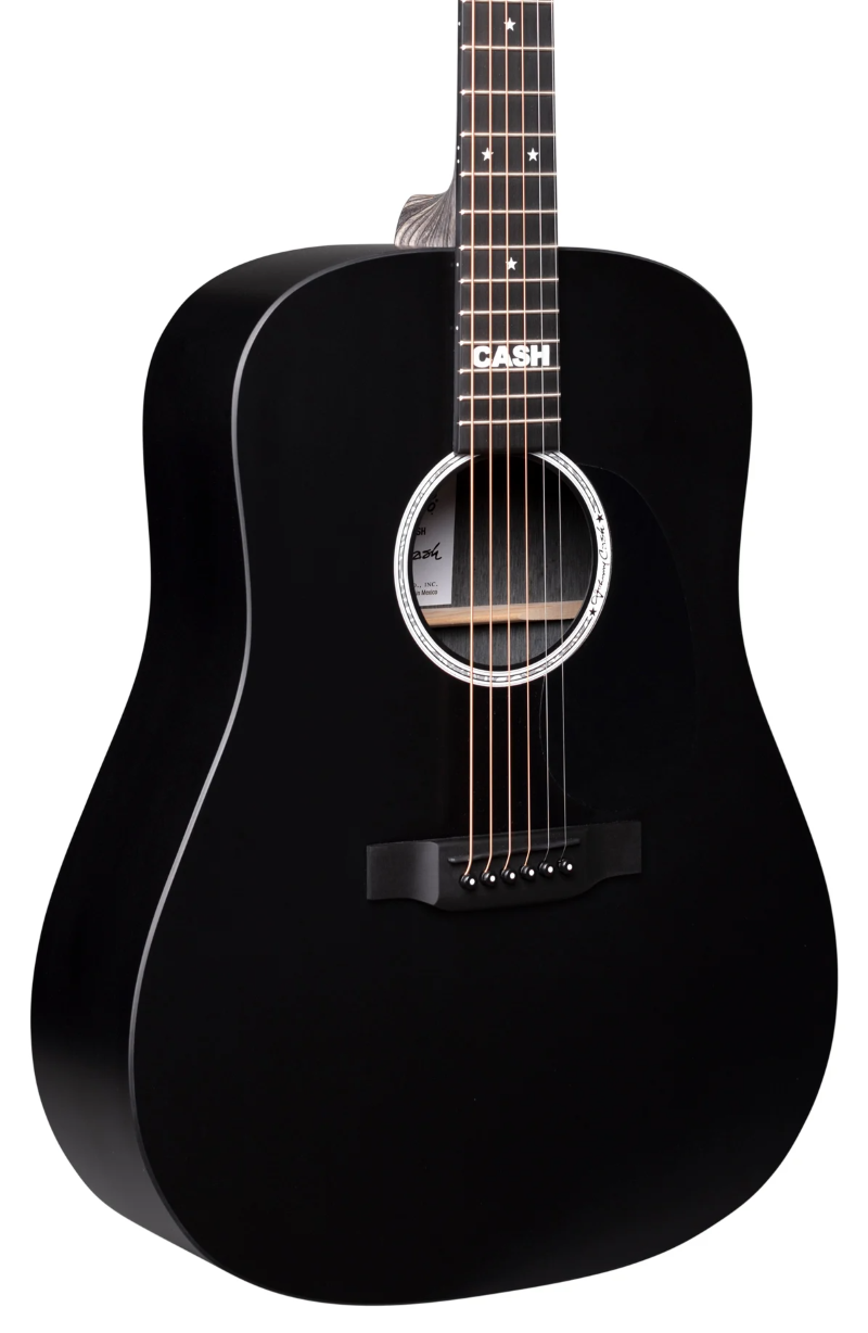 Martin DX Johnny Cash Acoustic Electric Guitar - Satin Black