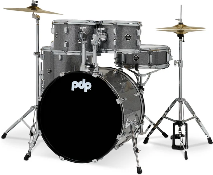 PDP Centerstage 5-Piece Comple Drum Set - Silver Sparkle