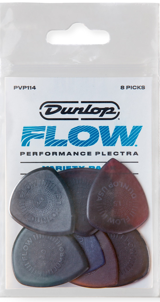Dunlop PVP114 Flow Pick Variety Pack - 8 Pack