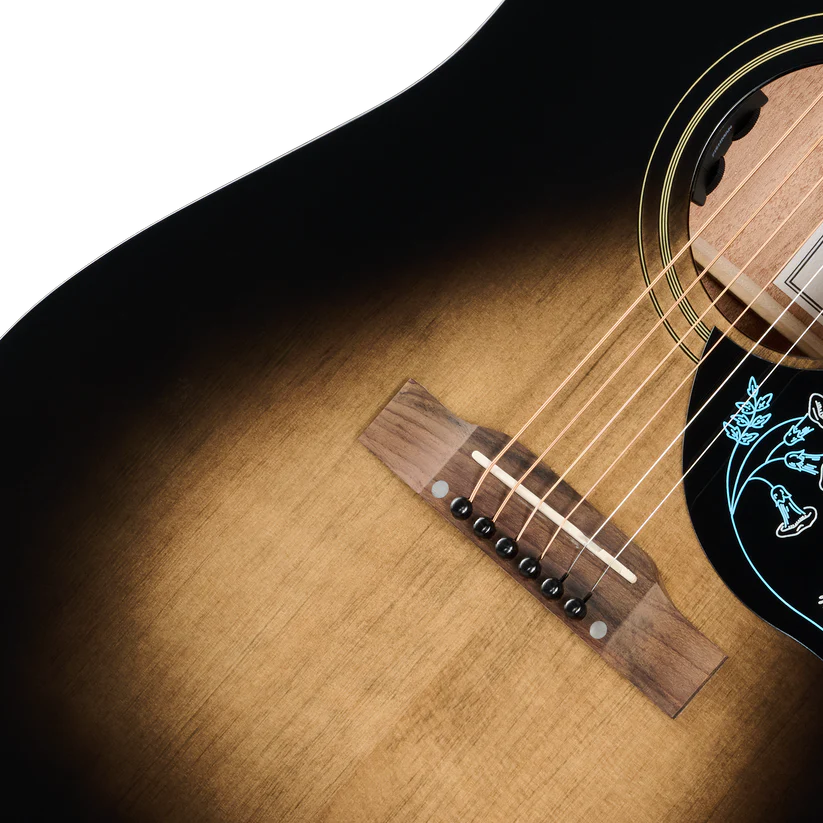 Epiphone Eric Church Hummingbird Dark Acoustic Guitar - Cobra Burst 2