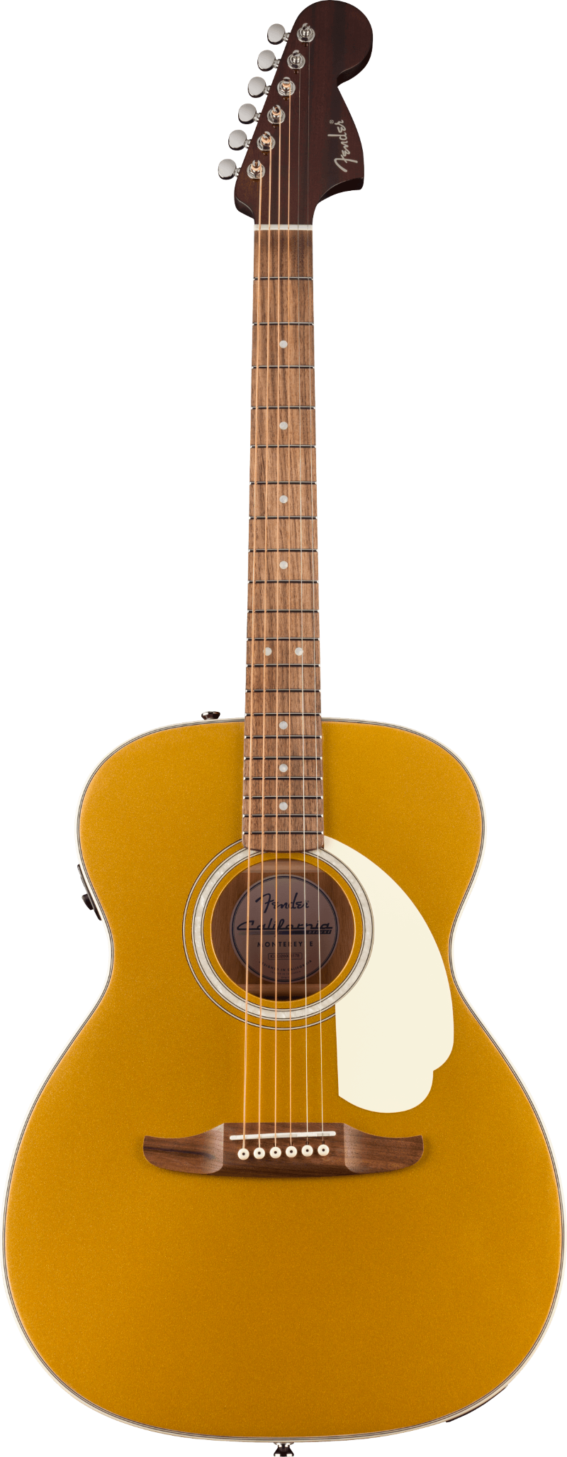 Fender California Deluxe Monterey Acoustic Electric Guitar - Aztec Gold 3