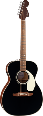 Fender California Deluxe Monterey Acoustic Electric Guitar - Black 5
