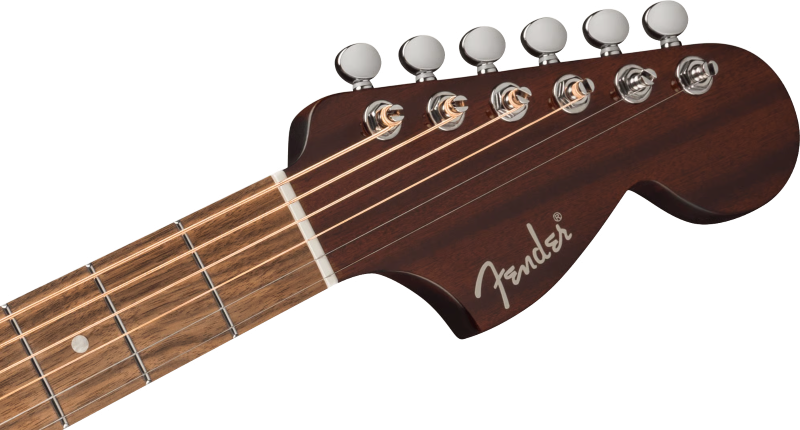 Fender California Deluxe Monterey Mahogany Acoustic Electric Guitar - Natural Mahogany 6
