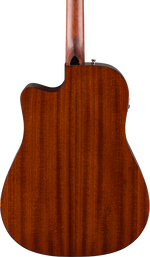 Fender California Deluxe Redondo Acoustic Electric Cutaway Guitar - Black 4