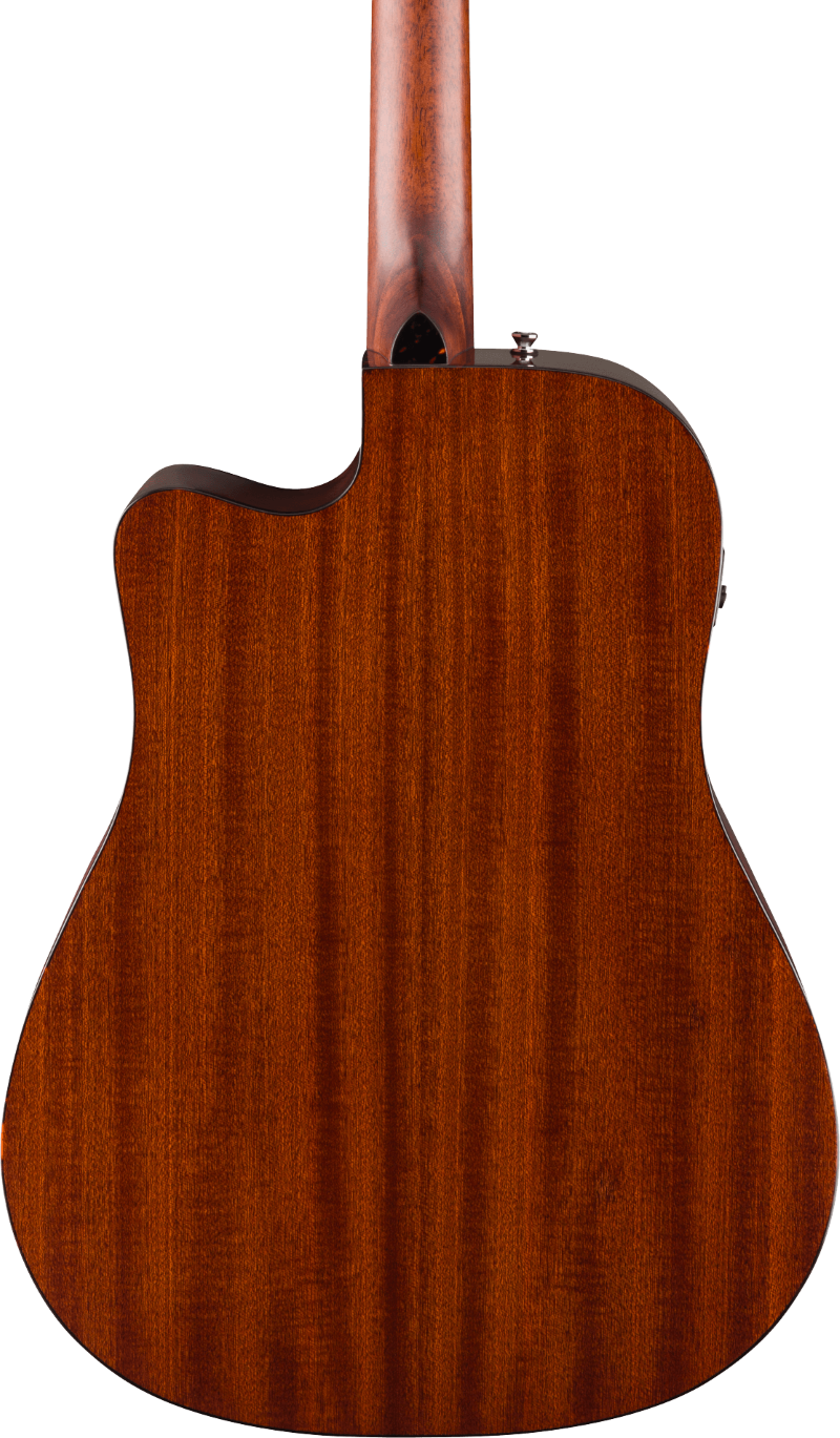 Fender California Deluxe Redondo Acoustic Electric Cutaway Guitar - Black 4
