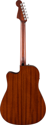 Fender California Deluxe Redondo Acoustic Electric Cutaway Guitar - Black 5