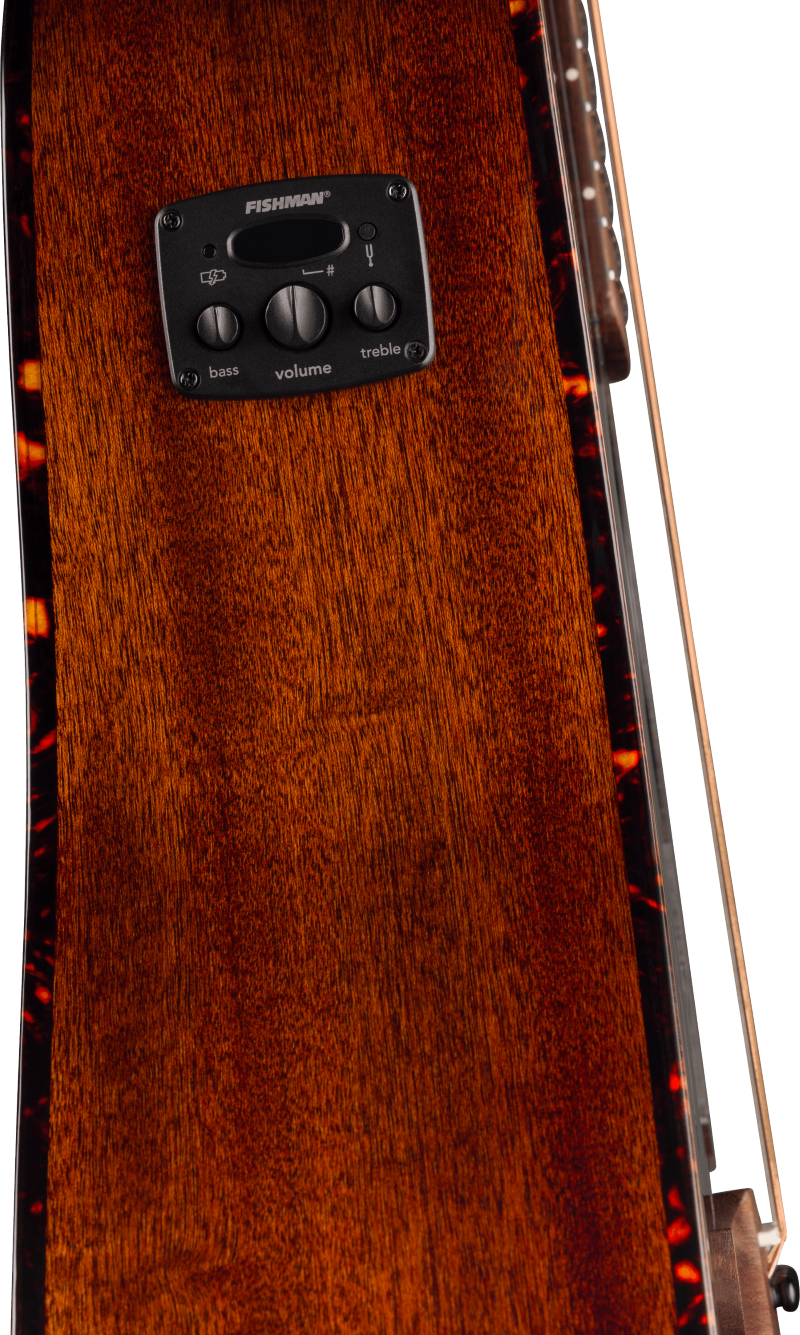 Fender California Deluxe Redondo Acoustic Electric Cutaway Guitar - Black 8