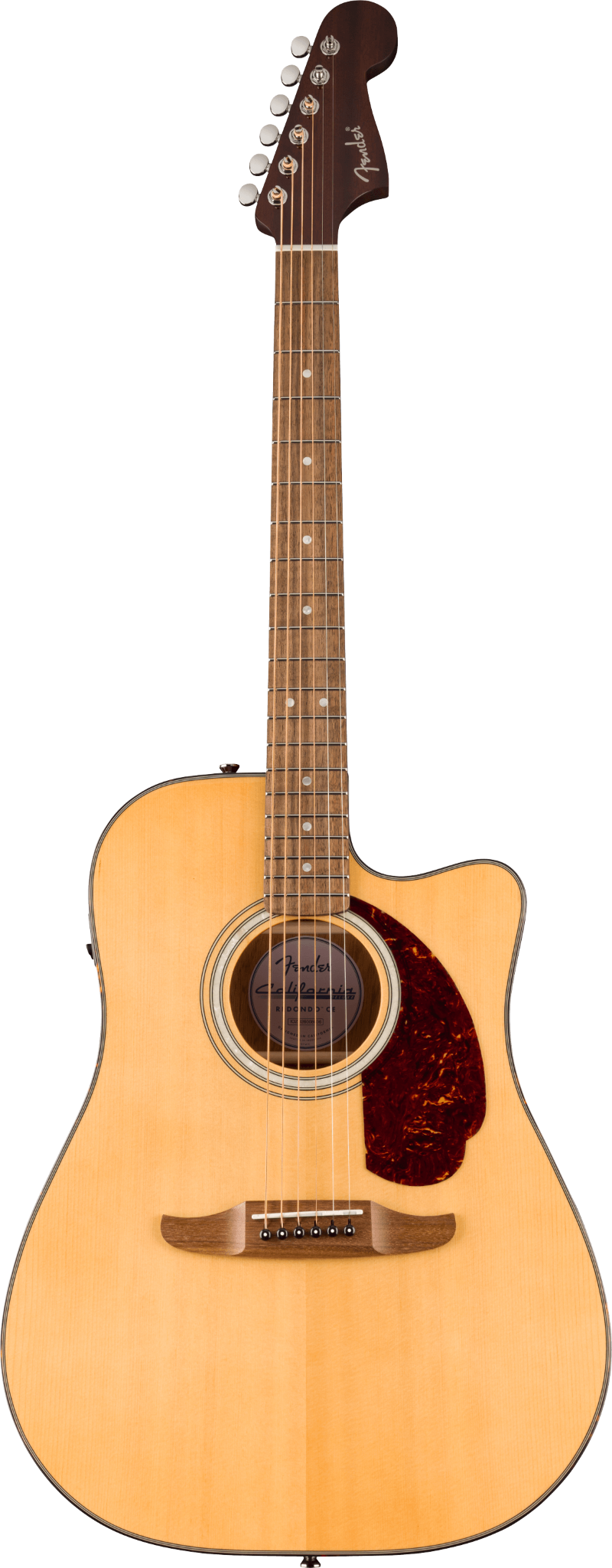 Fender California Deluxe Redondo Acoustic Electric Cutaway Guitar - Natural 2