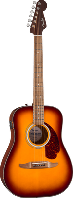 Fender California Deluxe Redondo Jr. Acoustic Electric Guitar - Honey Sunburst 2