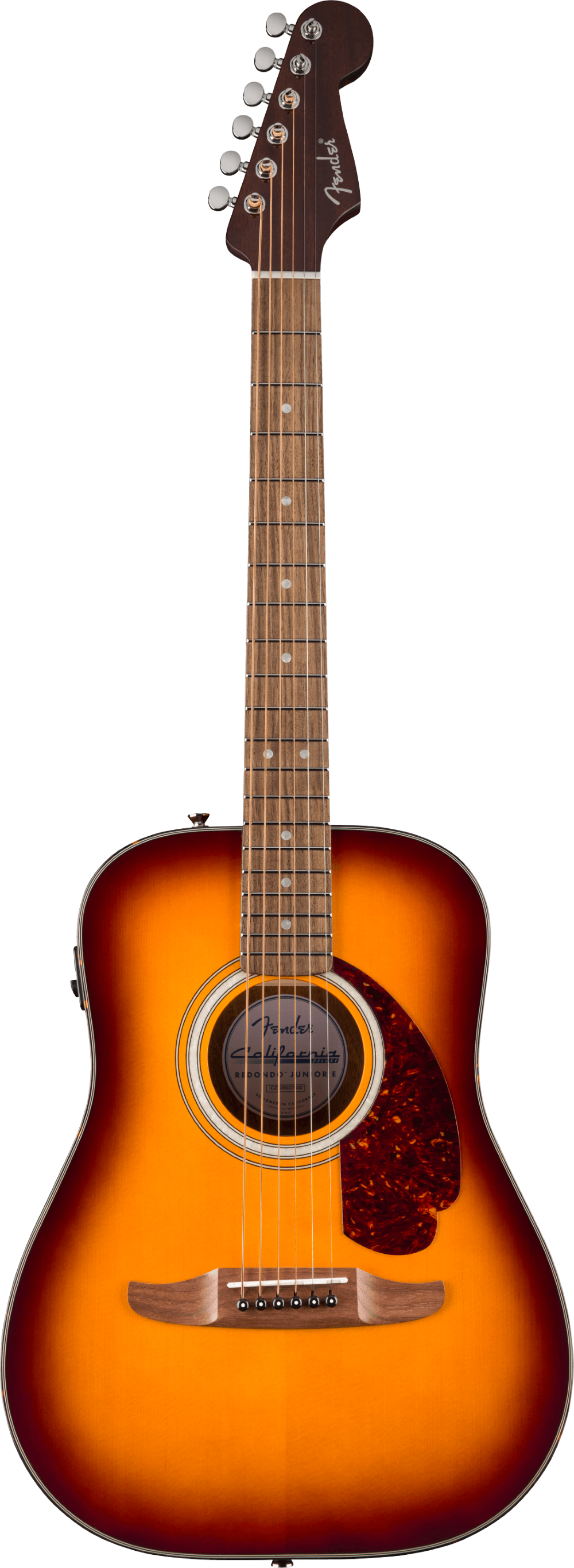 Fender California Deluxe Redondo Jr. Acoustic Electric Guitar - Honey Sunburst 3