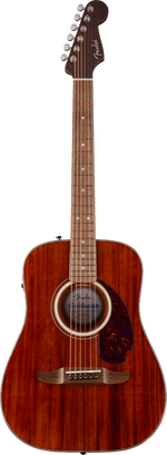 Fender California Deluxe Redondo Jr. Mahogany Acoustic Electric Guitar - Natural Mahogany 2