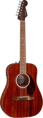 Fender California Deluxe Redondo Jr. Mahogany Acoustic Electric Guitar - Natural Mahogany 3