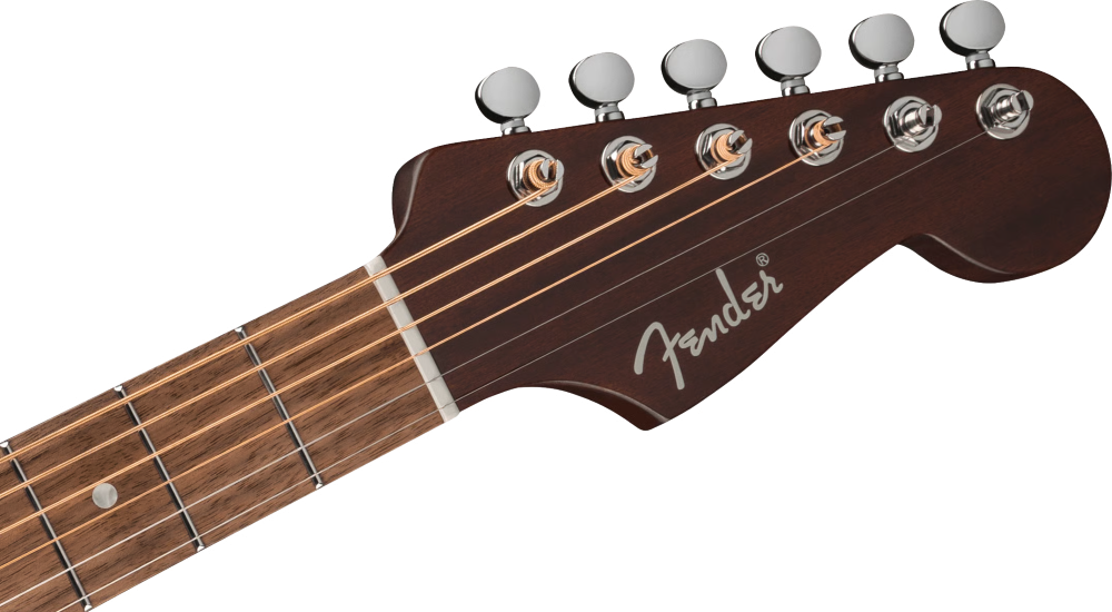 Fender California Deluxe Redondo Jr. Mahogany Acoustic Electric Guitar - Natural Mahogany 7