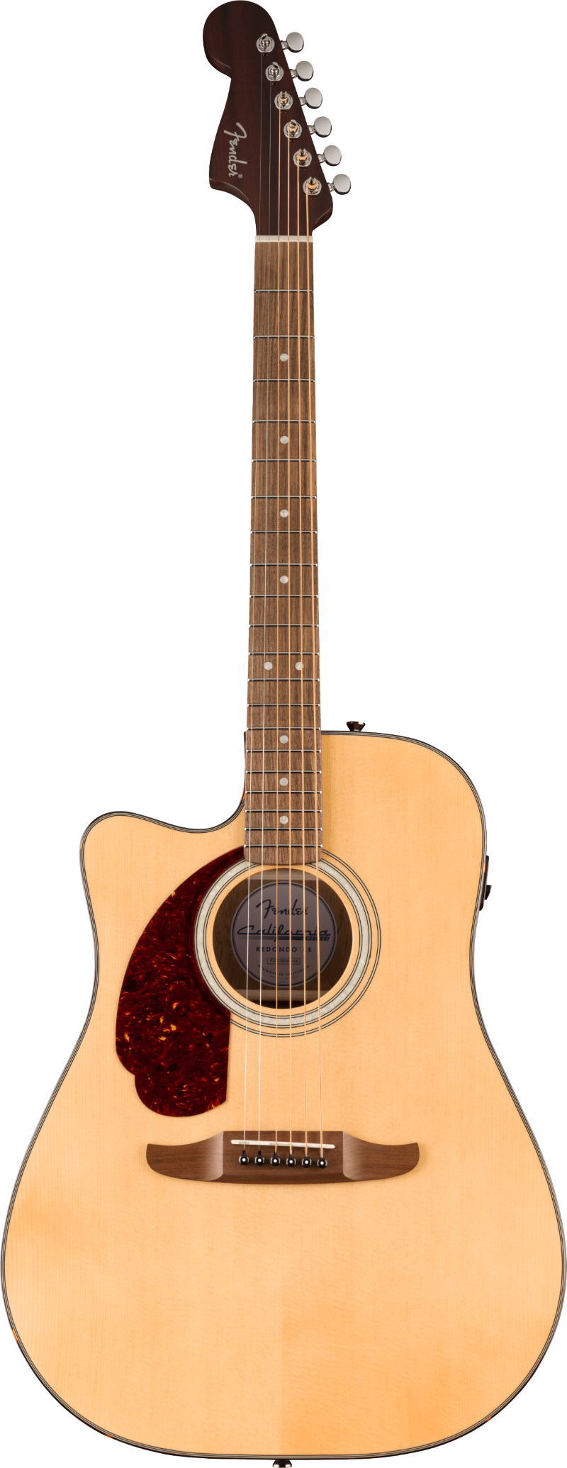 Fender California Deluxe Redondo Left-Handed Acoustic Electric Cutaway Guitar - Natural 2