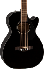 Fender CB-60SCE Acoustic Electric Concert Bass Guitar - Black