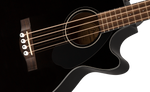 Fender CB-60SCE Acoustic Electric Concert Bass Guitar - Black 3