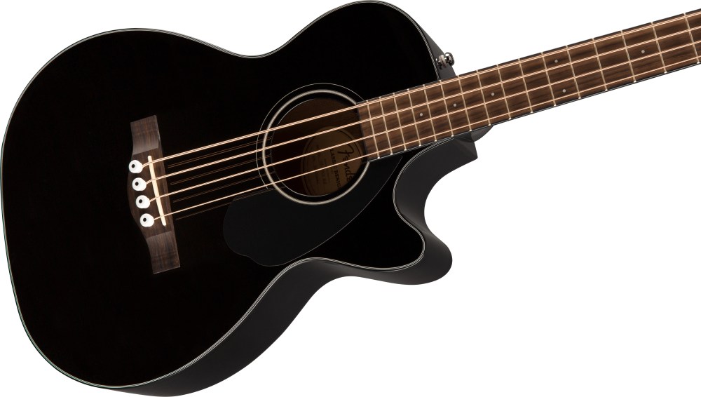 Fender CB-60SCE Acoustic Electric Concert Bass Guitar - Black 4