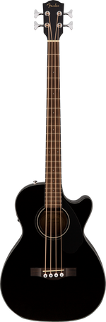 Fender CB-60SCE Acoustic Electric Concert Bass Guitar - Black 8