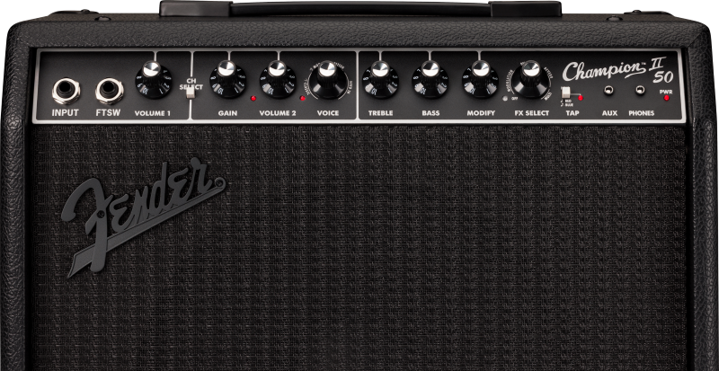Fender Champion II 50 Watt Combo Amplifier - Blackout 2
