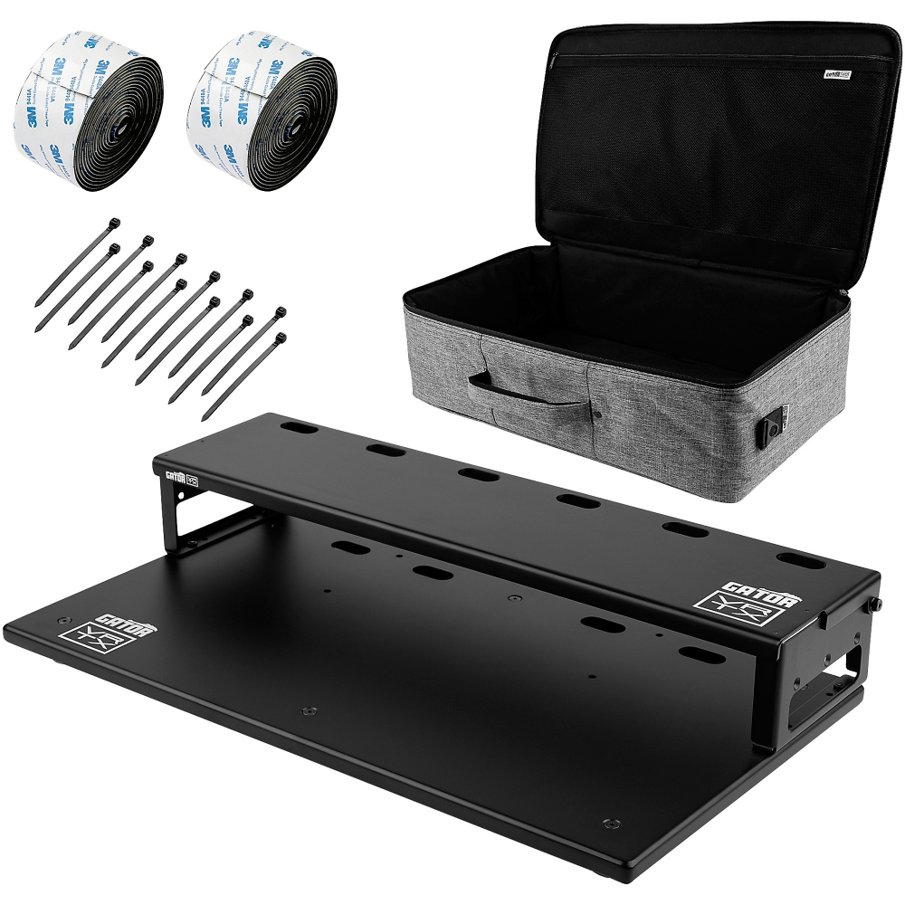 Gator Vertex Travel 17"x10" Lite Pedalboard - With Gig Bag and Riser