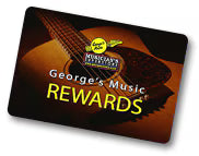 George's Music Loyalty Rewards card