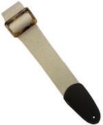 Henry Heller 2" Wide Cotton Strap - Natural w/Tortoise Color Slider