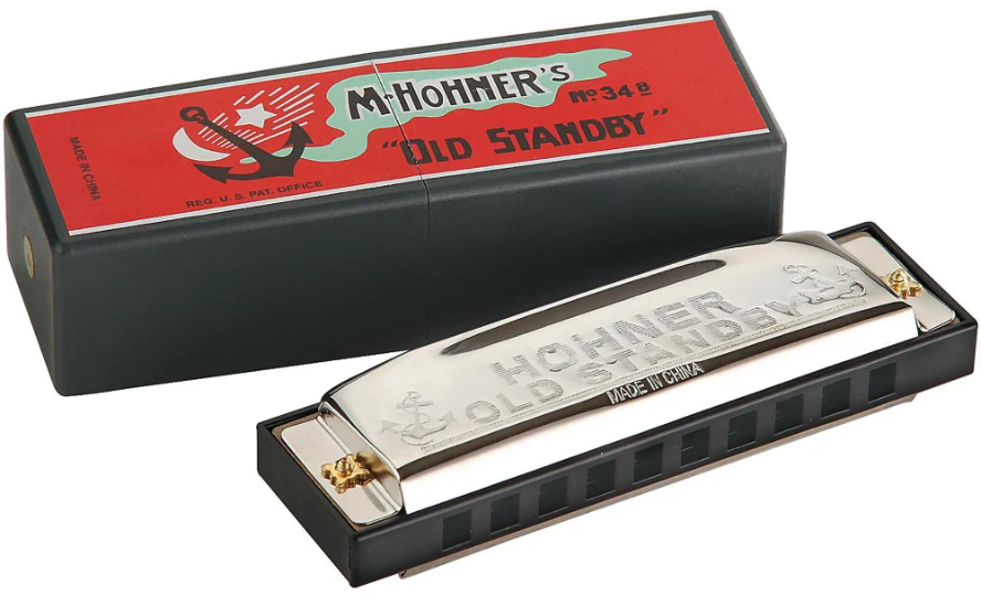 Hohner 34B-BX-A Old Standby Harmonica - Key Of A