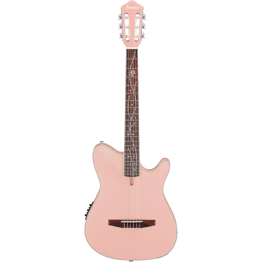 Ibanez TOD10NPAF Classic Acoustic Electric Guitar - Pearl Pink Flat 6
