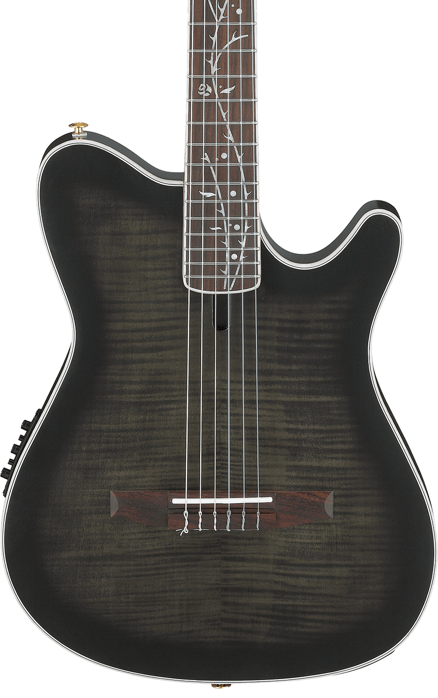 Ibanez TOD20FMNBFL Classic Acoustic Electric Guitar - Black Burst Fade