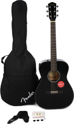 Fender CC-60S Concert Acoustic Guitar Pack - Black