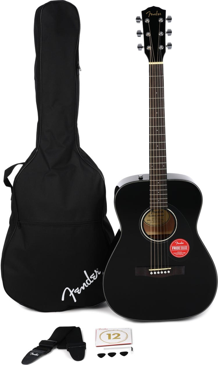 Fender CC-60S Concert Acoustic Guitar Pack - Black