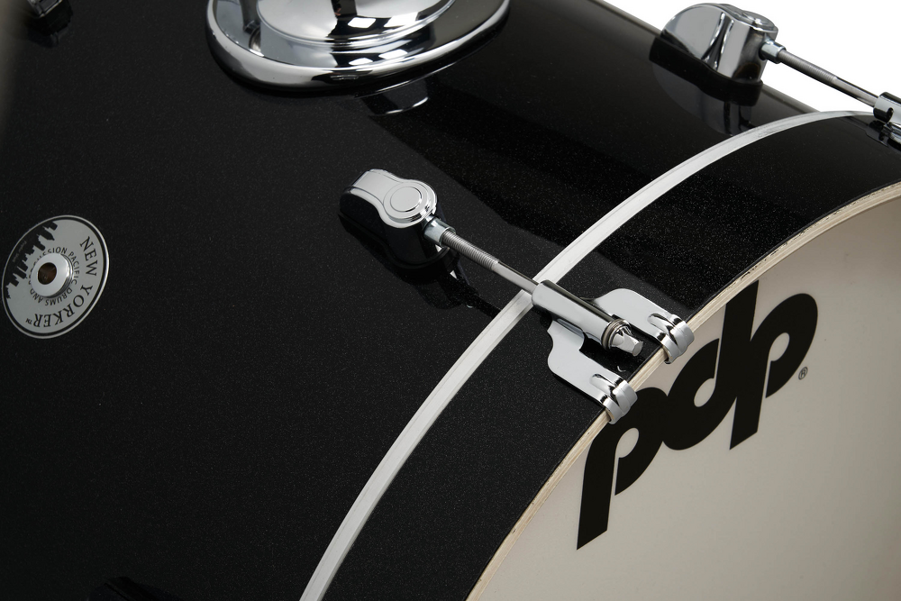 PDP New Yorker 4-Piece Drum Set Shell Pack - Black Onyx Sparkle — Detail 1