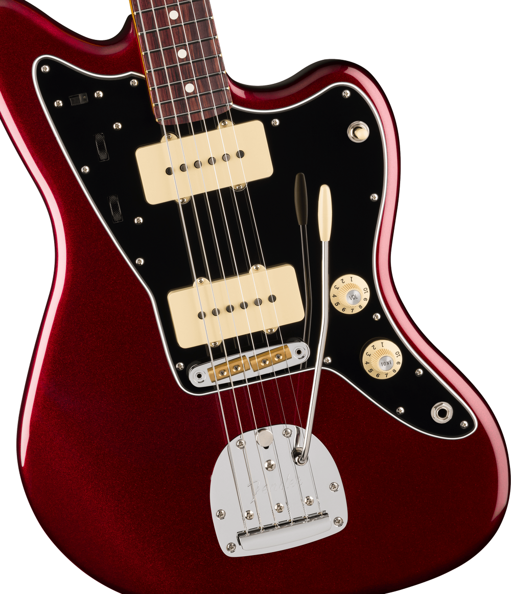 Fender American Professional Jazzmaster Electric Guitar - Oxblood — Three quarter front 3