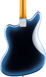 Fender American Professional Jaguar Electric Guitar - Dark Night — three-quarter back view
