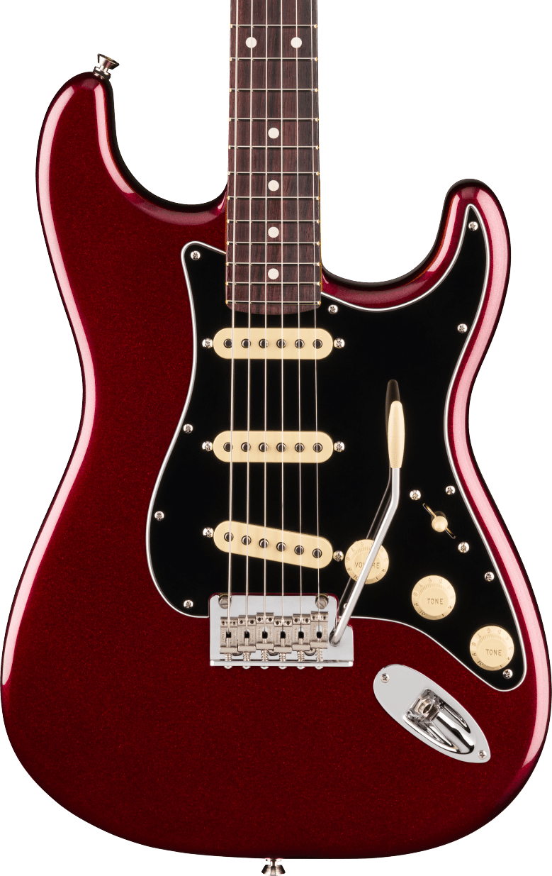 Fender American Professional Stratocaster Electric Guitar - Oxblood — Three quarter front 1