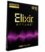 Elixir Attune Phosphor Bronze Acoustic Guitar Strings - Light — front angle