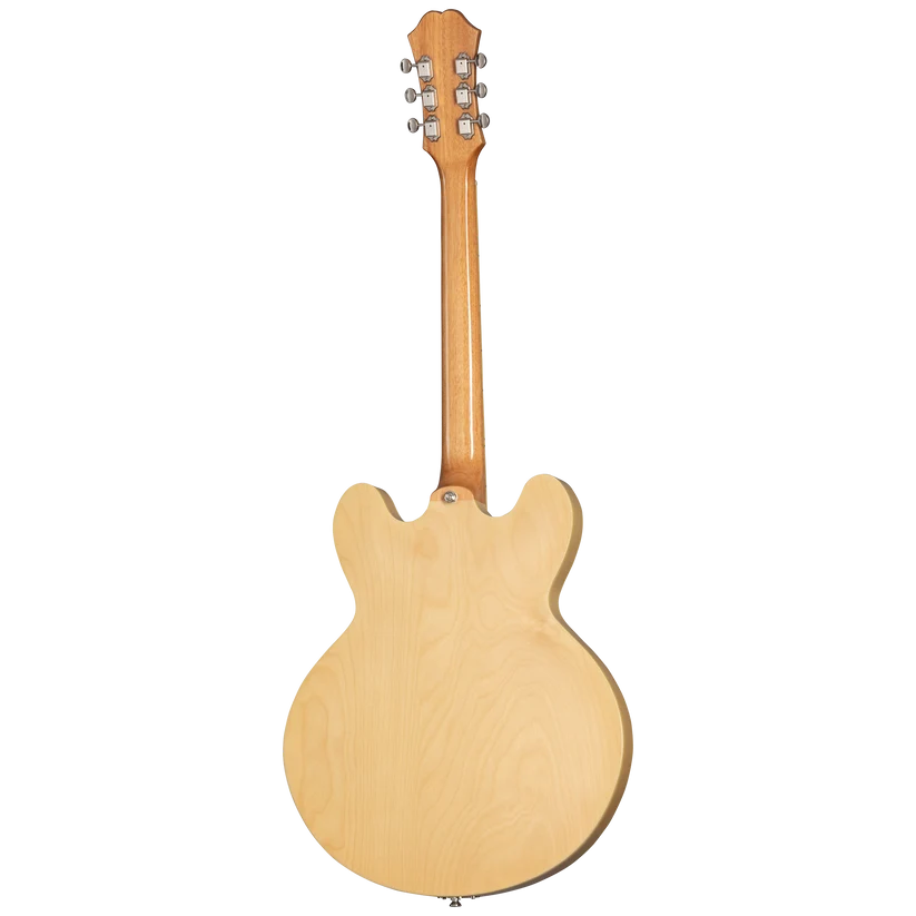 Epiphone Casino Hollowbody Electric Guitar - Natural — back view