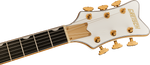 Gretsch Synchromatic Falcon Hollow Body Single-Cut Electric Guitar - Snowcrest White headstock