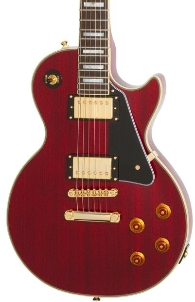 Epiphone Limited Edition Les Paul Custom PRO 100th Anniversary Electric Guitar - Cherry — three-quarter front view