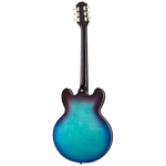 Epiphone ES-335 Figured Semi-Hollow Electric Guitar - Blueberry Burst — back view