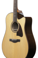 Ibanez AAD381CENT Advanced Acoustic Series Acoustic Guitar - Natural High Gloss — Three quarter front 2