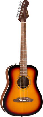 Fender California Standard Redondo Mini Acoustic Guitar - 3 Color Sunburst — front angle